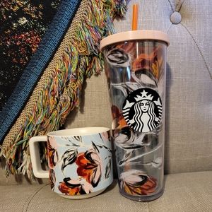 HTF Starbucks Peony Tumbler bundle